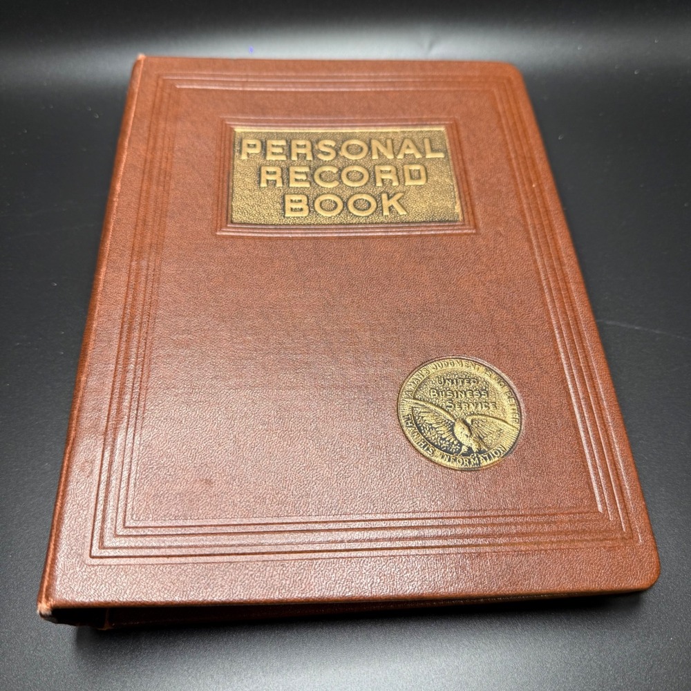 Vintage 1965 Personal Record Book Pfening‎ Snyder Publishers Loose Leaf planner